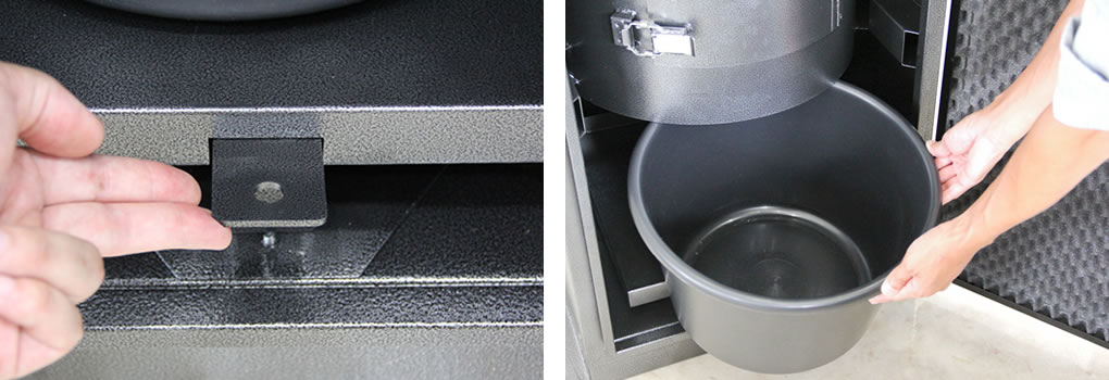 掃除機吸王のゴミ捨ての写真